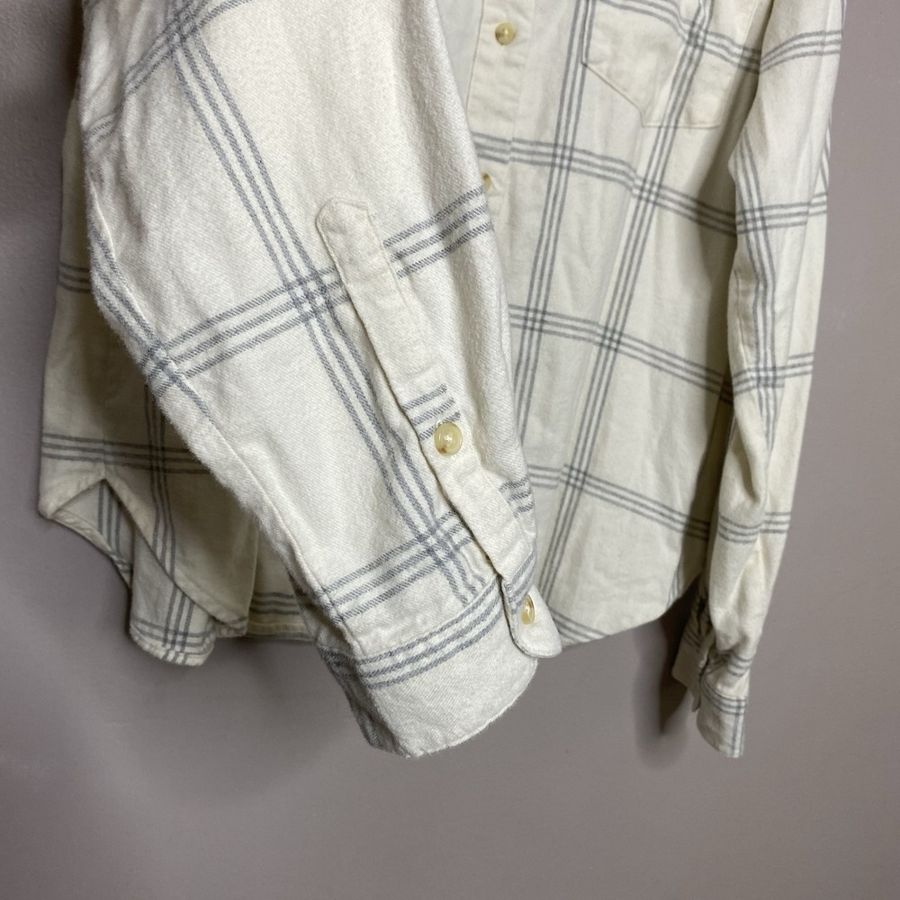 Marine Layer Women Size XL Flannel Monterey Button Up Shirt Organic Cotton - Picture 5 of 13